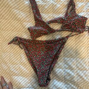 strawberry & Floral Bikini